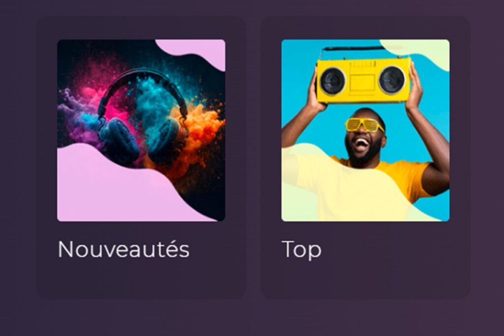 Retrouvez les titres emblématiques dans la bibliothèque Playup.
