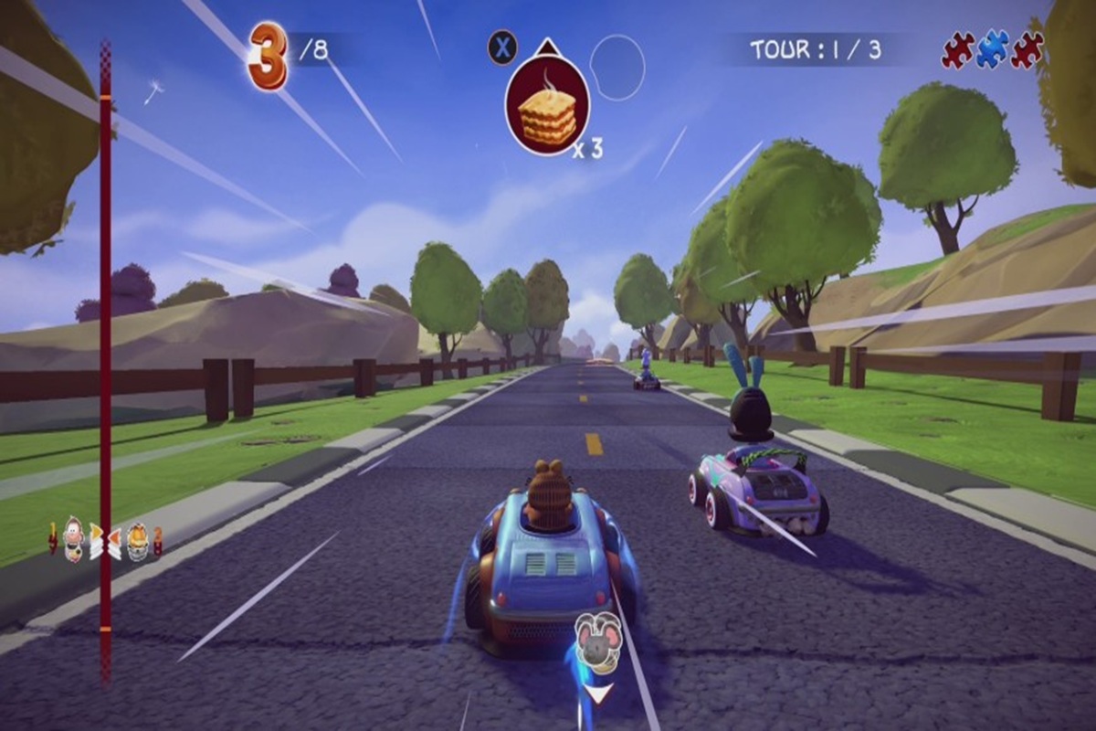 Gameplay du jeu PC Garfield Furious Racing