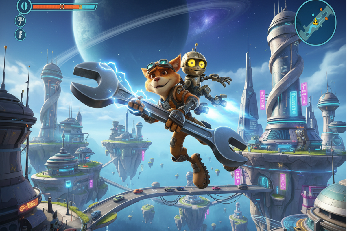 Gameplay d’un jeu tiré de l’univers de Ratchet & Clank