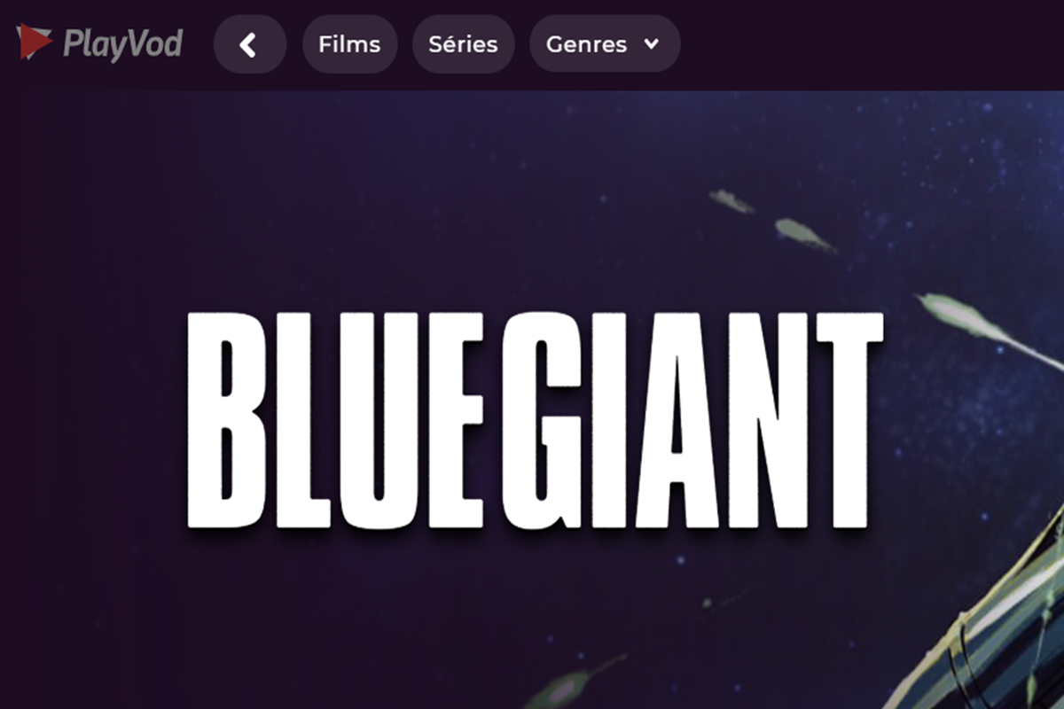 Le film Blue Giant sur PlayVOD