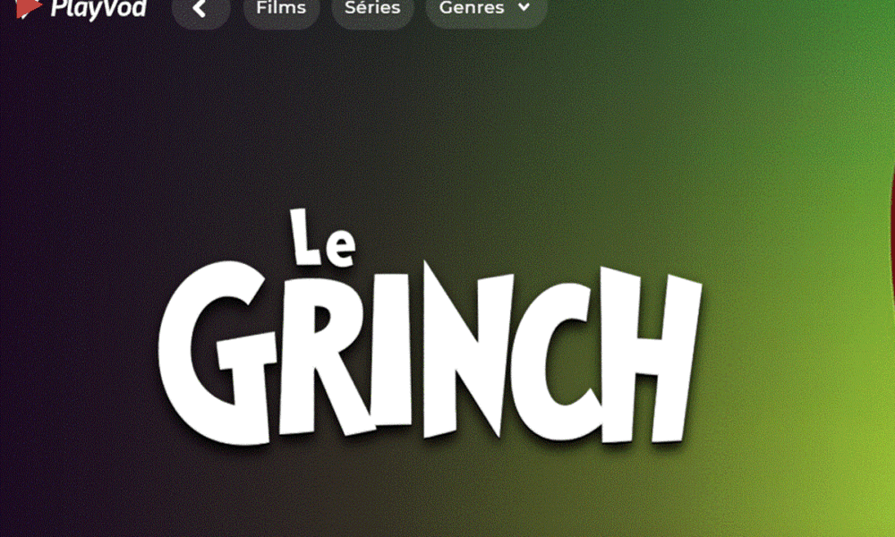 Le film Le Grinch sur PlayVOD