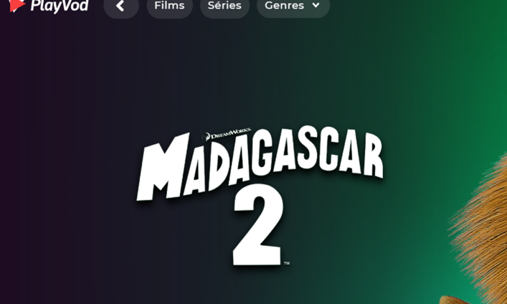 Le film Madagascar 2 sur PlayVOD