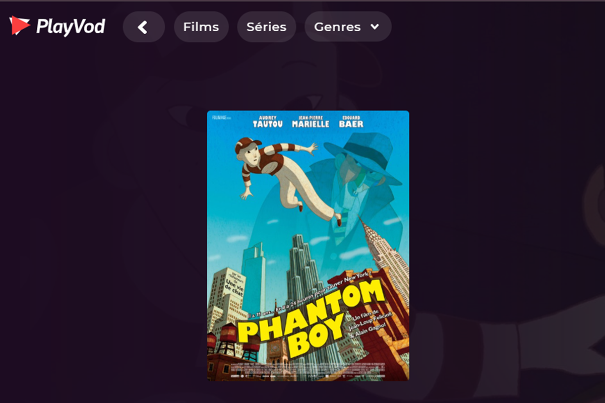 Le film Phantom Boy disponible sur PlayVOD