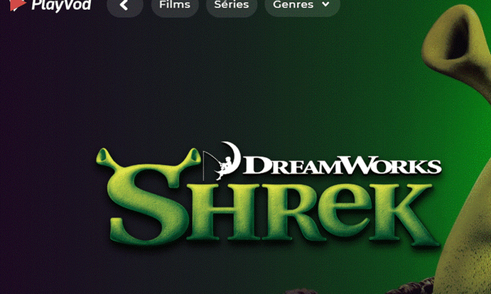 Le film Shrek sur PlayVOD