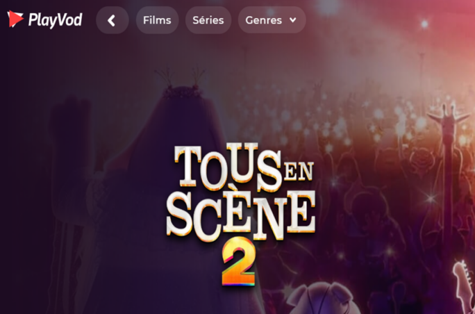 Le film d’animation Tous En Scène 2 sur PlayVOD