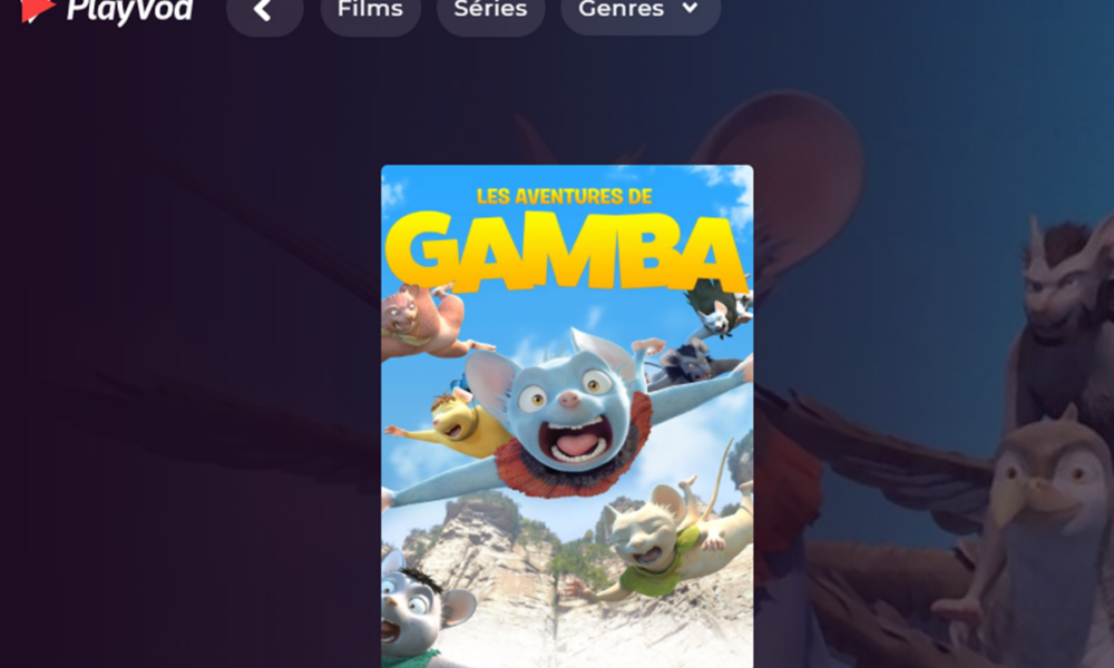 Le film Les Aventures de Gamba sur PlayVOD