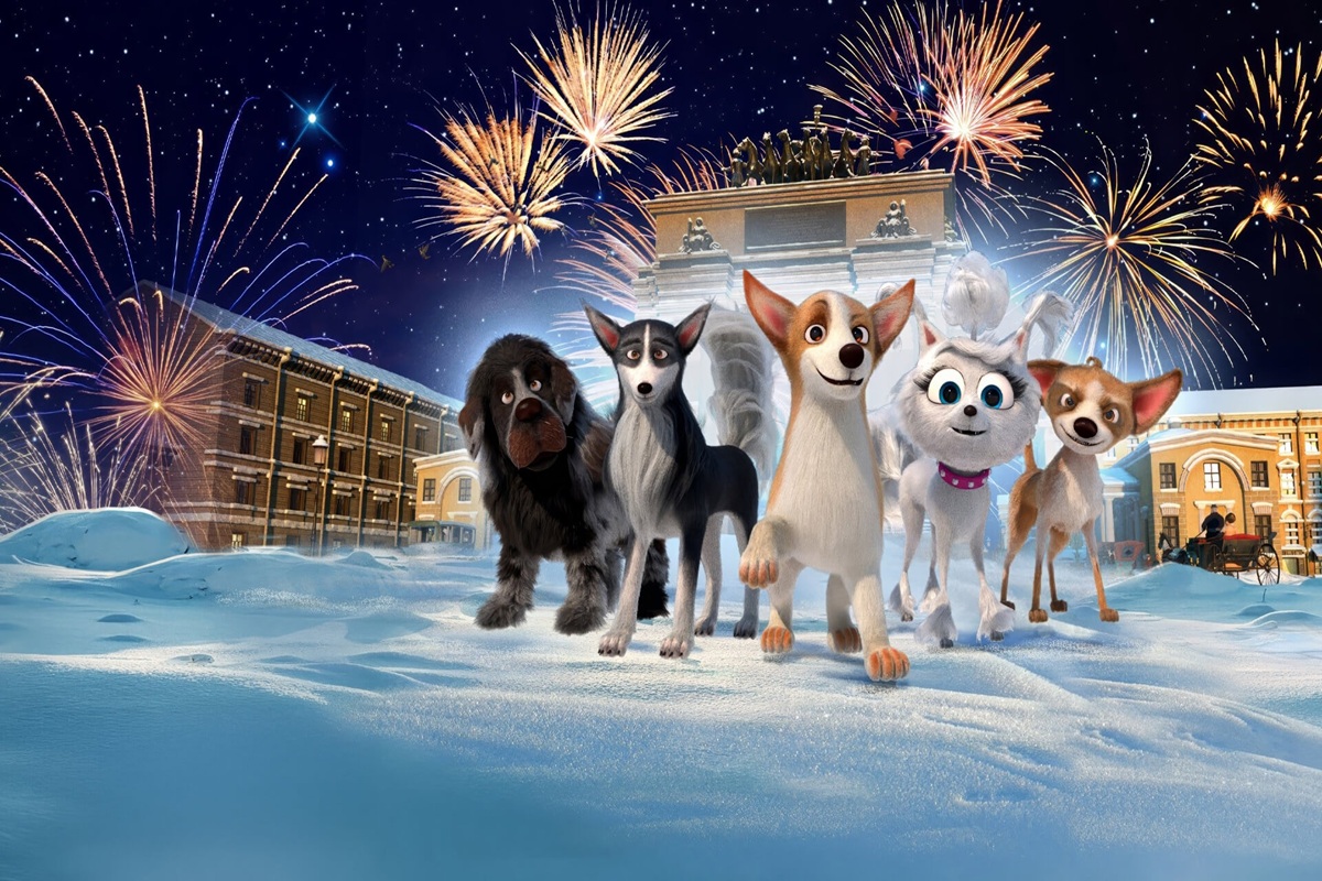 L'ensemble des personnages canins du film Les Chiens à l'Opéra