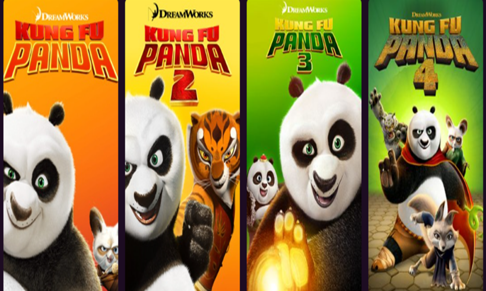 Les différents films Kung Fu Panda