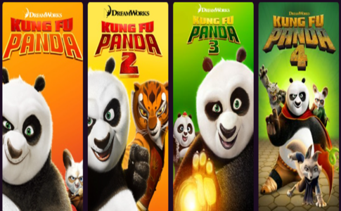 Les différents films Kung Fu Panda