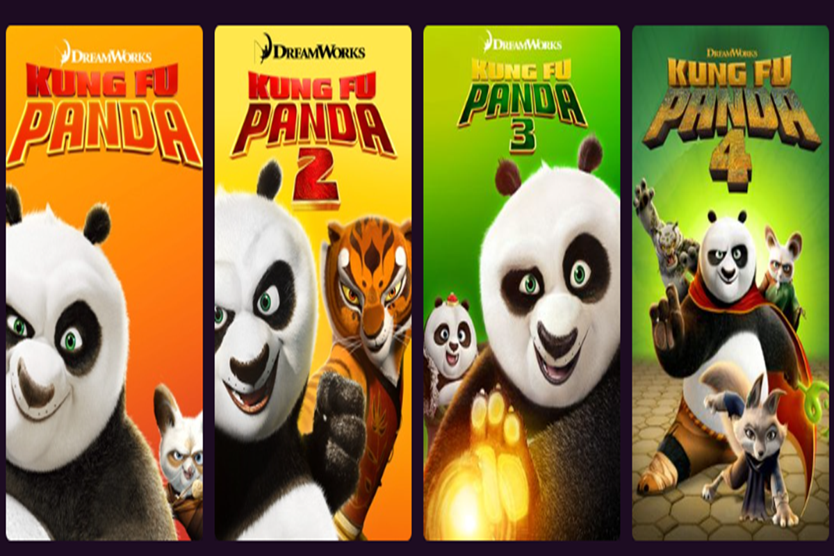 Les différents films Kung Fu Panda