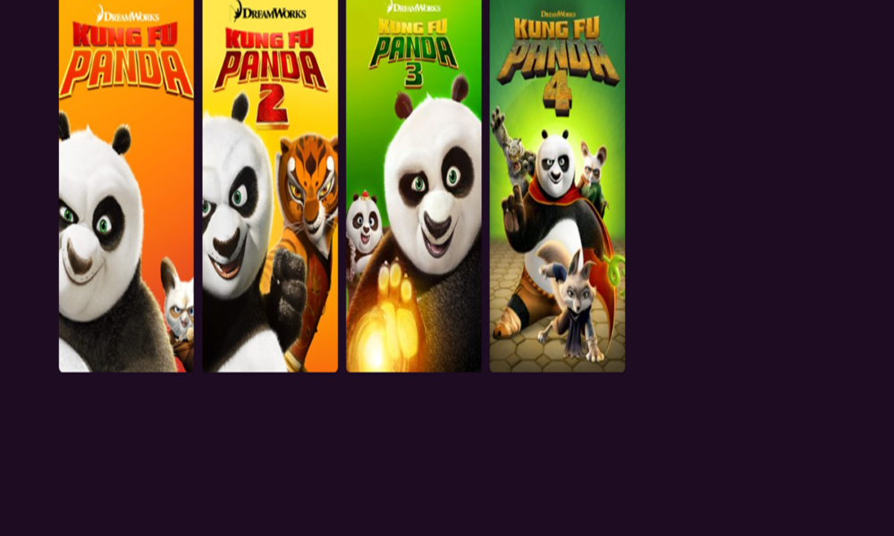 Les films de la saga Kung Fu Panda