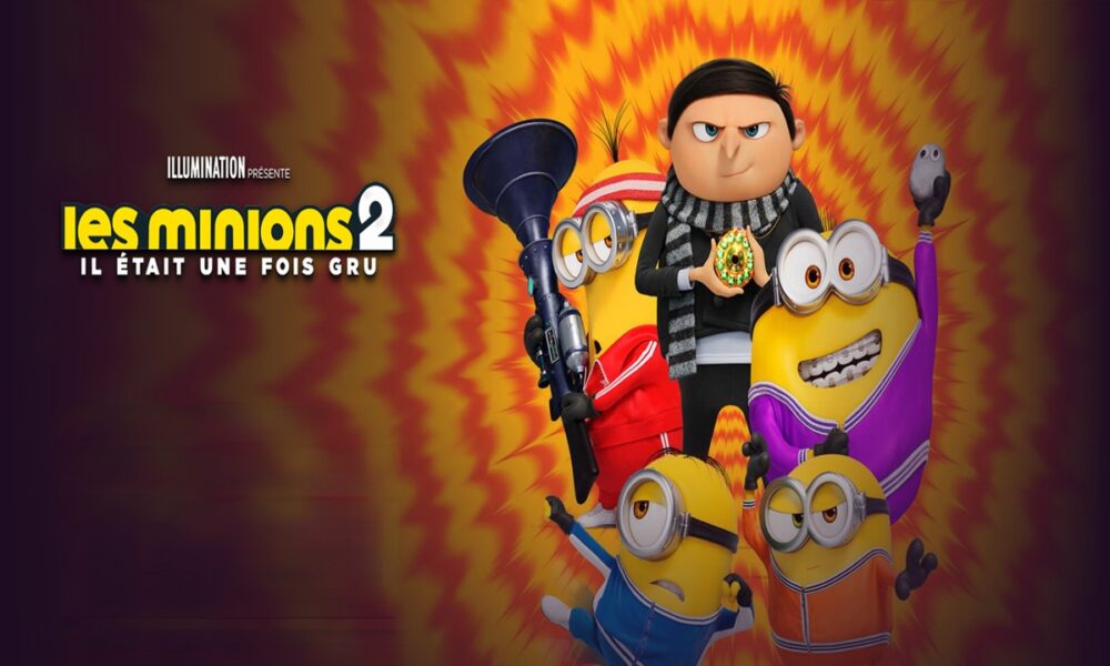 Affiche du film d’animation Les Minions 2 : Il était une fois Gru