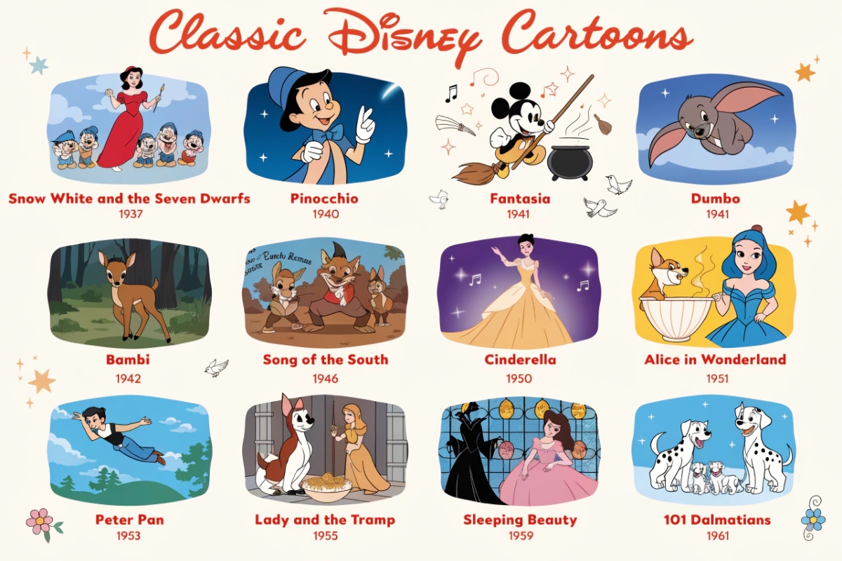 Des films Disney classiques
