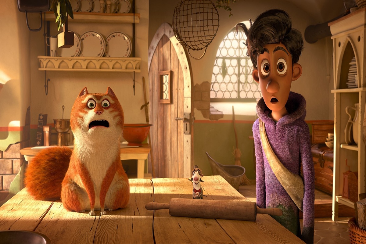 Les personnages du film d'animation Maurice le Chat