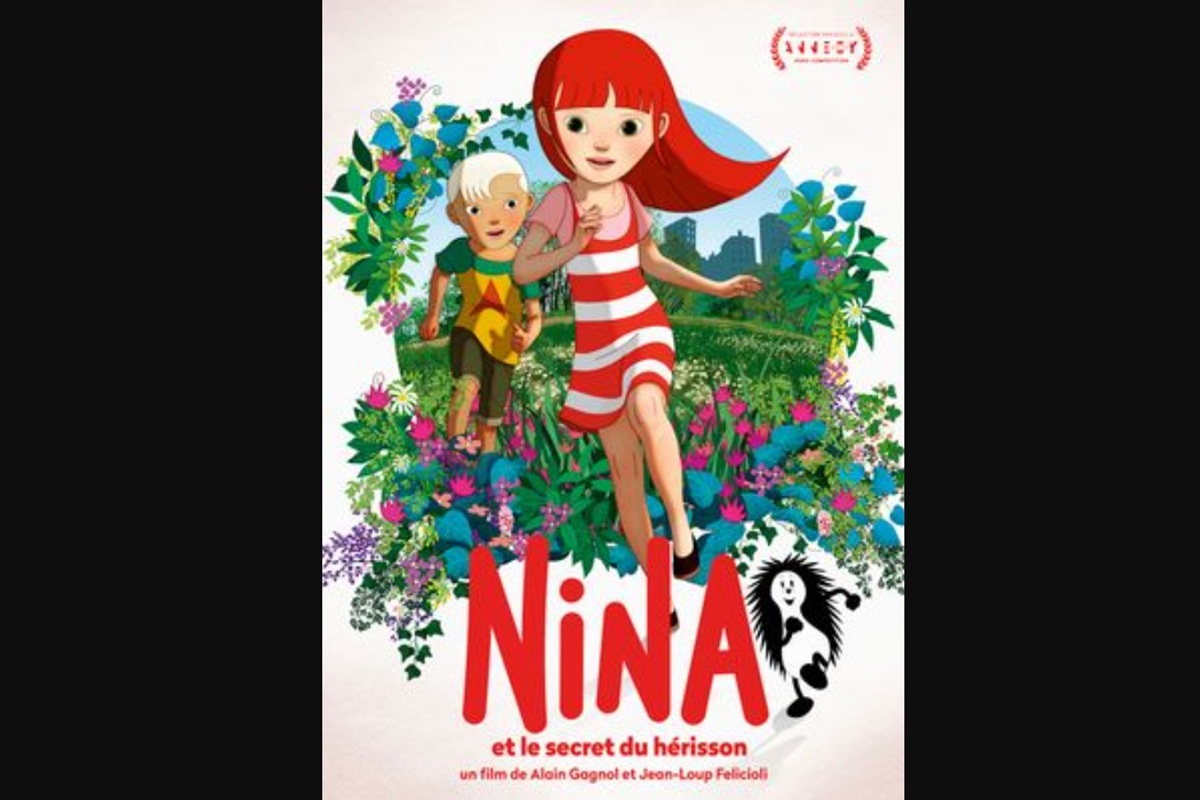 Affiche du dessin animé Nina et le secret du hérisson 