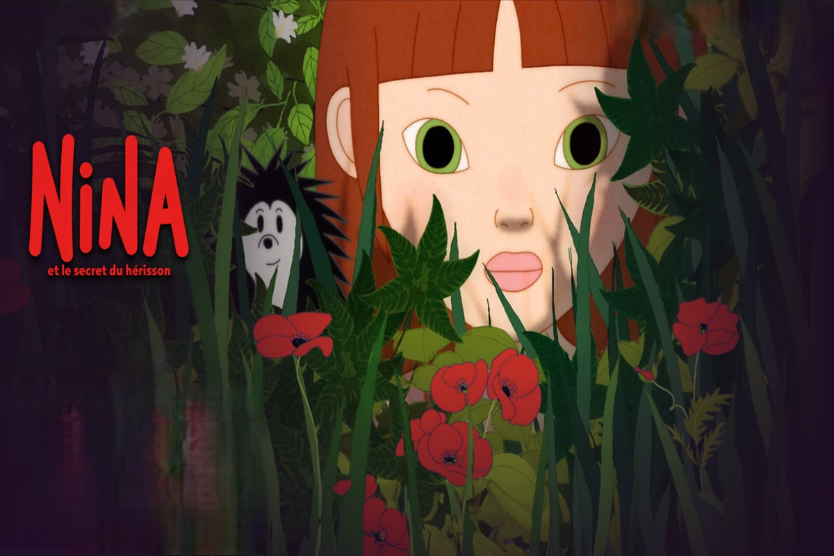 Le personnage Nina dans le film d’animation Nina et le secret du hérisson