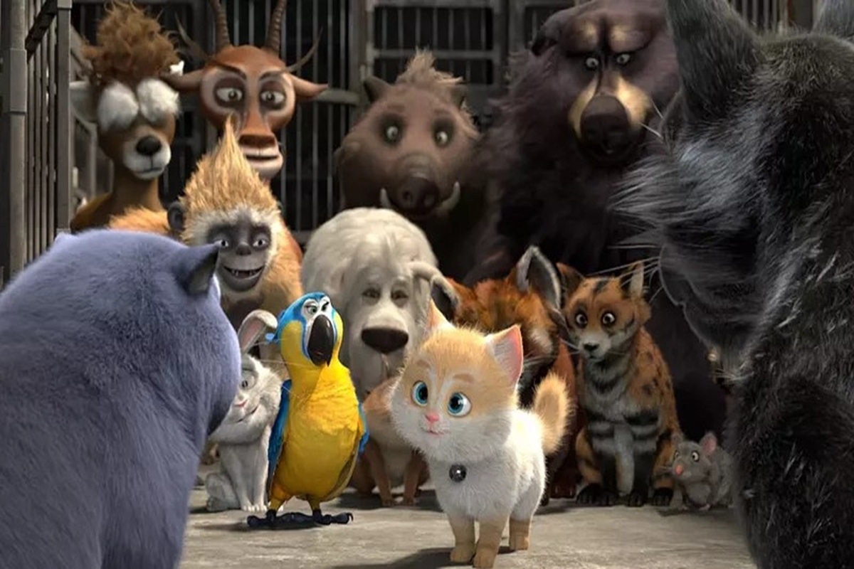 Les personnages du dessin animé Oscar et le monde des chats