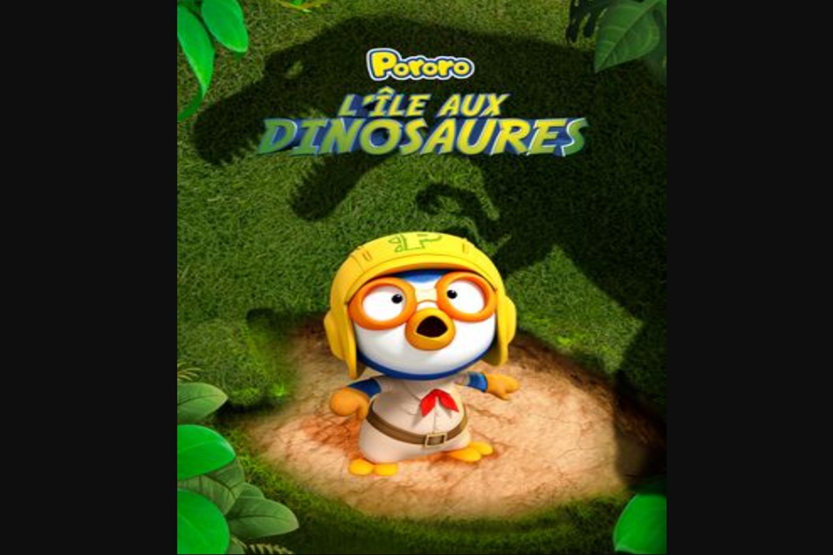 Affiche du film d'animation Pororo L'Île aux Dinosaures