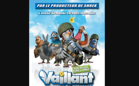 Affiche du film d’animation Vaillant Pigeon de Combat