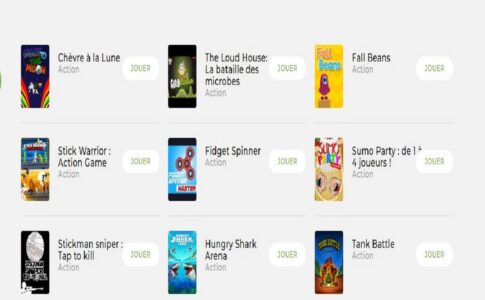 affiches de jeux en ligne pour enfants