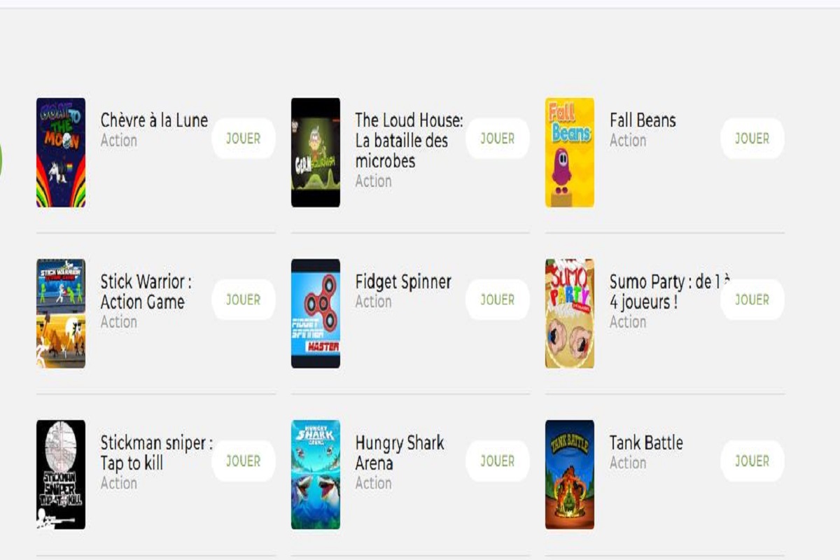 affiches de jeux en ligne pour enfants