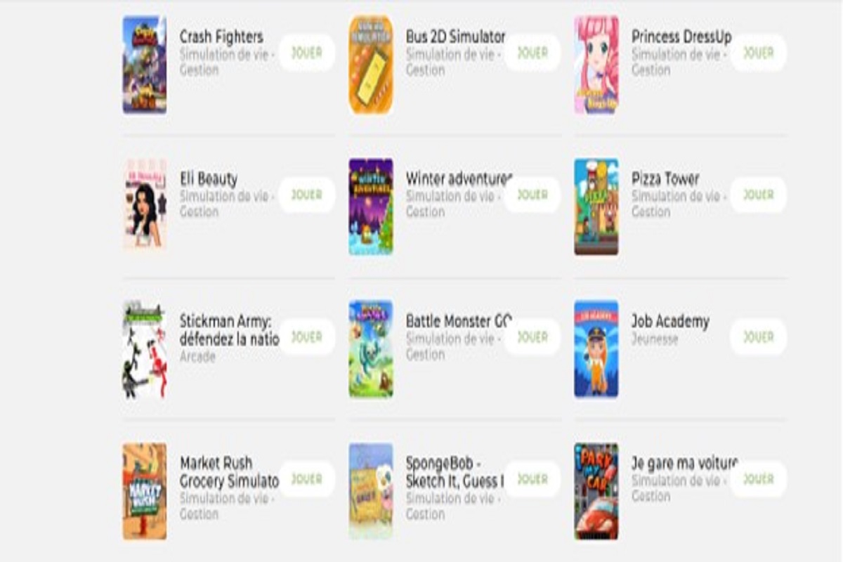 affiches des 5 jeux éducatifs et fun sur Mobijeux