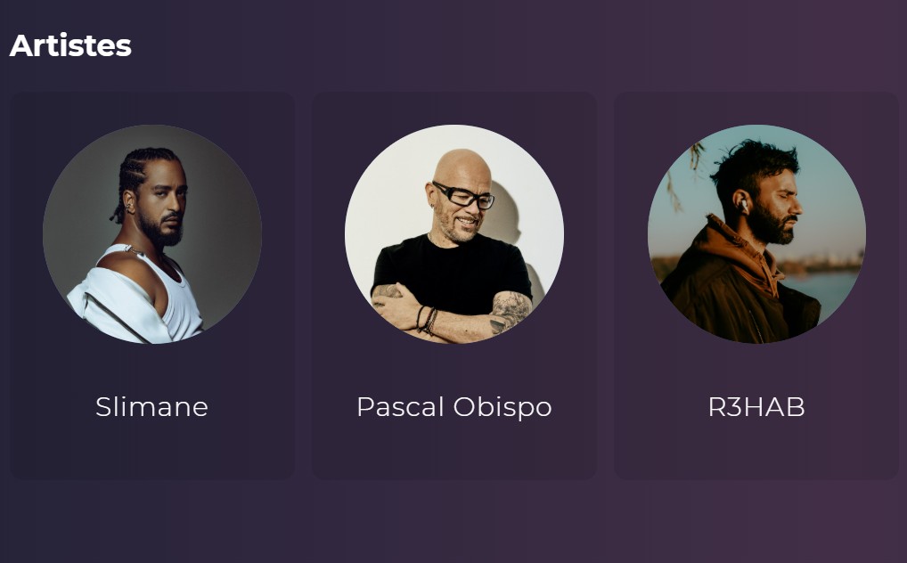 Slimane et Pascal Obispo disponibles sur Playup