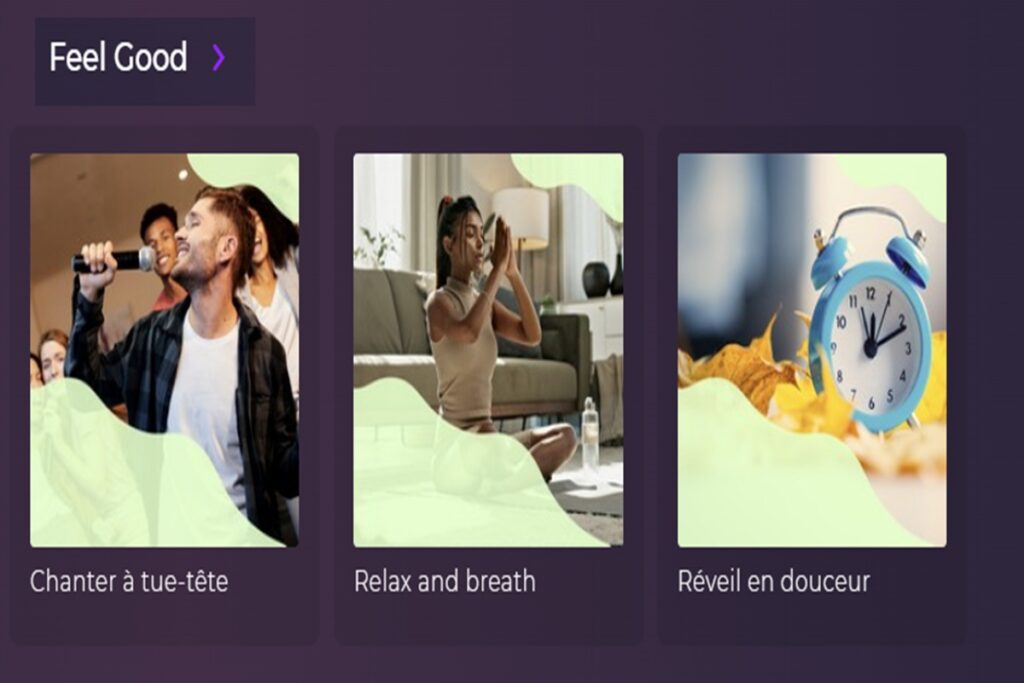 La rubrique Feel Good sur Playup