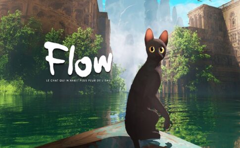 Affiche du film d'animation Flow le chat qui n'avait plus peur de l'eau
