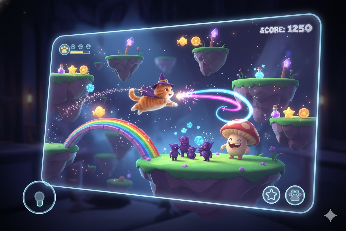 gameplay d’un jeu comme Magic Kitty Adventures 