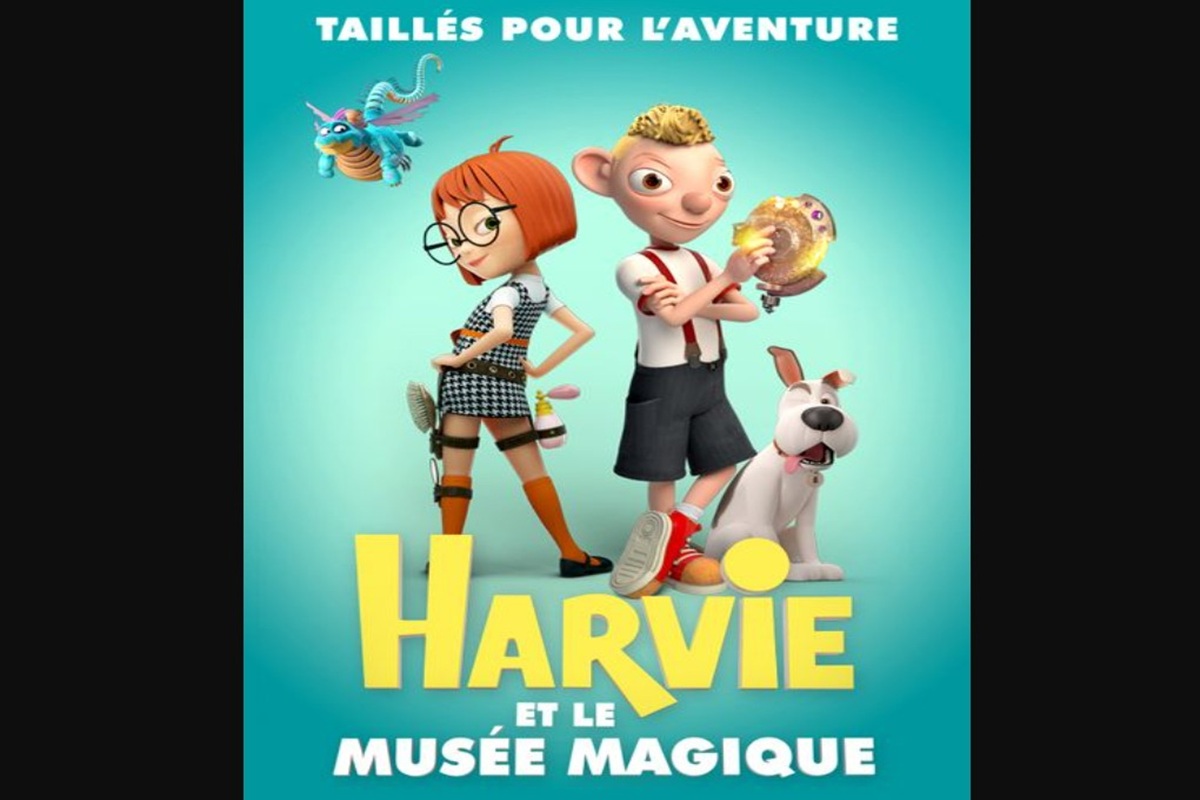 Affiche du film d'animation Harvie et le Musée Magique