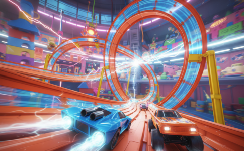 Gameplay d’un jeu similaire à Hot Wheels Unleashed 2