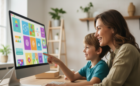 Jouer en famille à un jeu d’entraînement cérébral