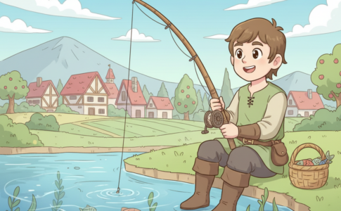 Illustration d’un jeu de pêche