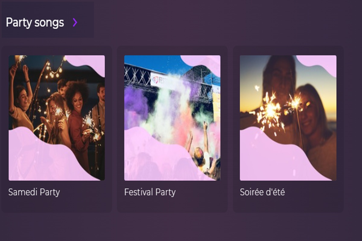 La rubrique Party Songs sur Playup