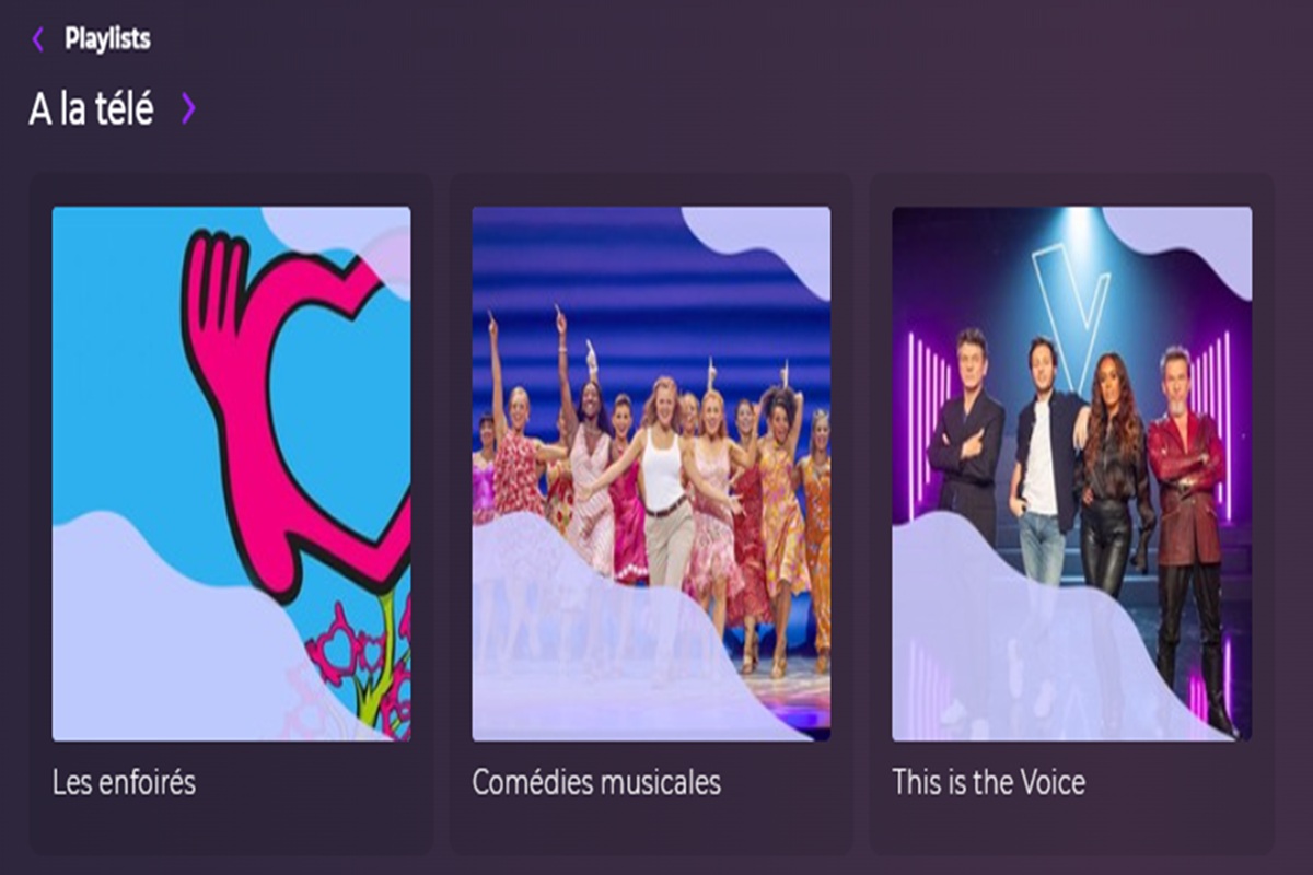 Les playlists À la télé sur Playup