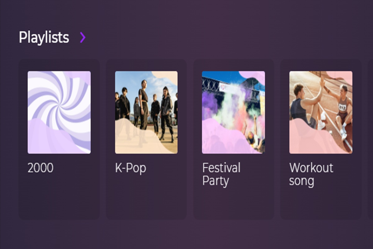 La rubrique Playlists sur Playup