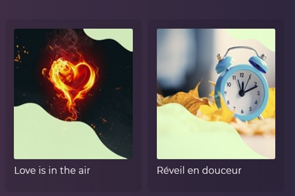 La section Playlists feel good sur la plateforme Playup