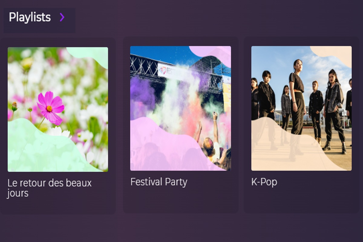 Les playlists K-Pop, Festival Party et Le retour des beaux jours sur Playup 
