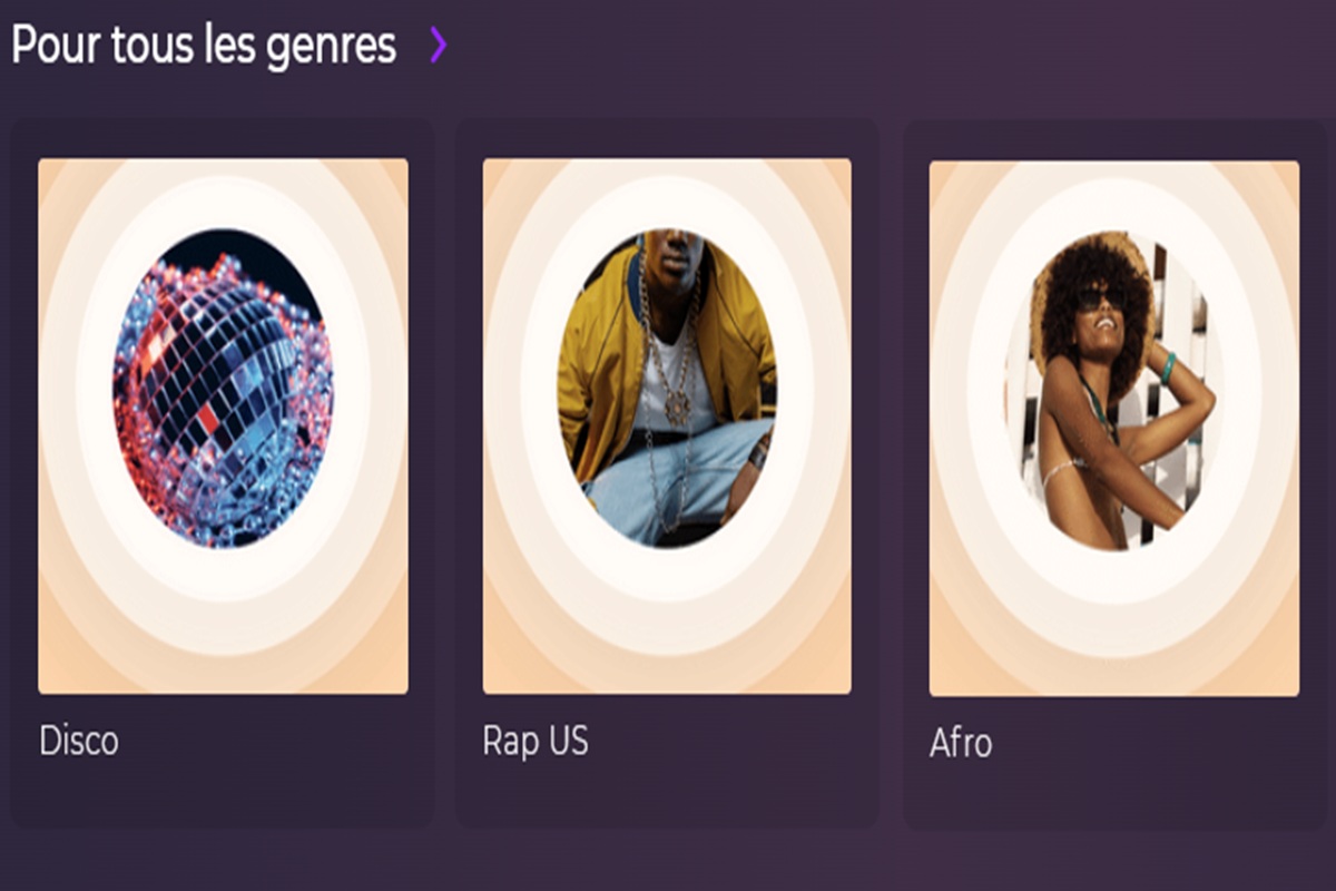 La section Pour tous les genres de la rubrique Radios sur Playup 