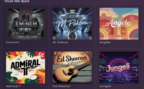 Divers quiz sur Playup