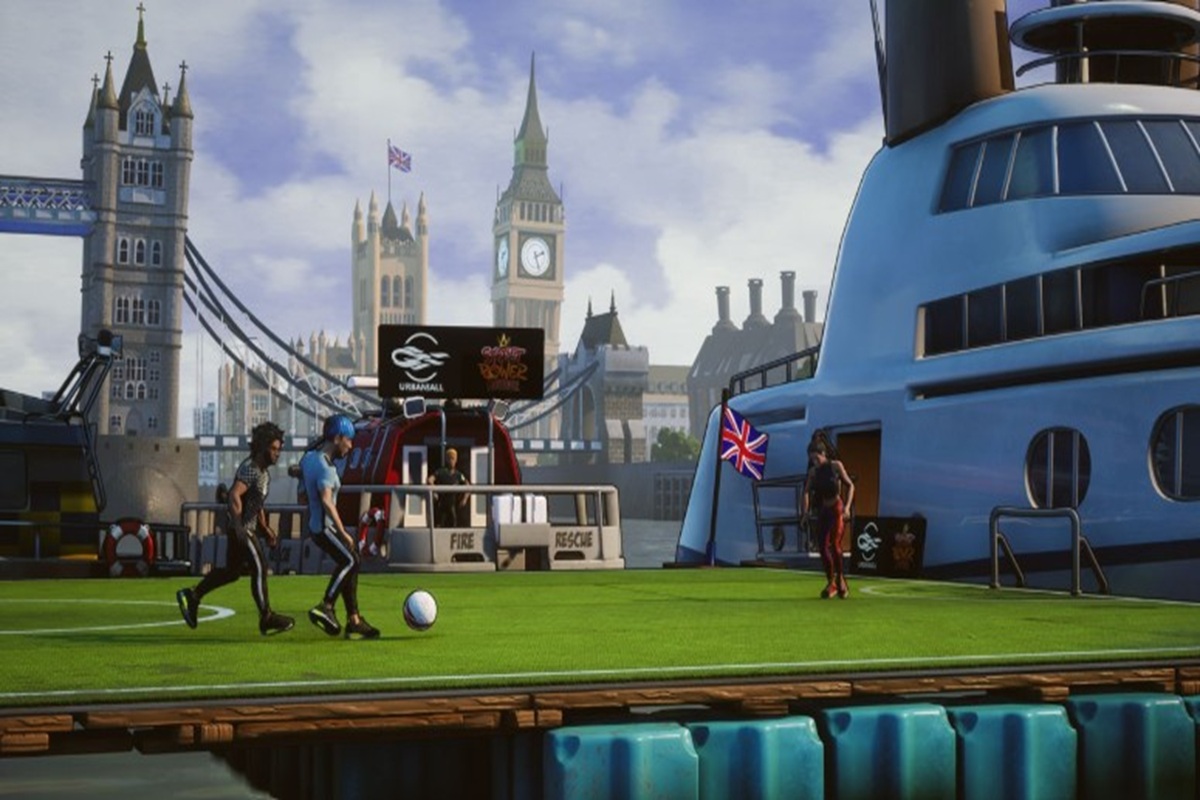 Gameplay du jeu d’arcade Street Power Football