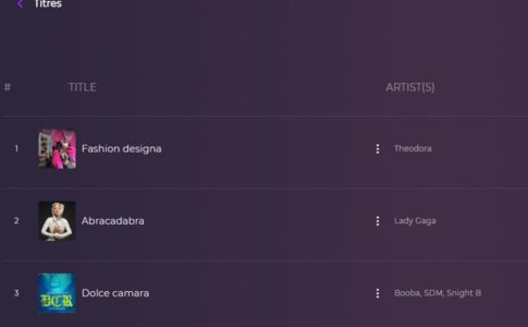 La section Titres sur Playup
