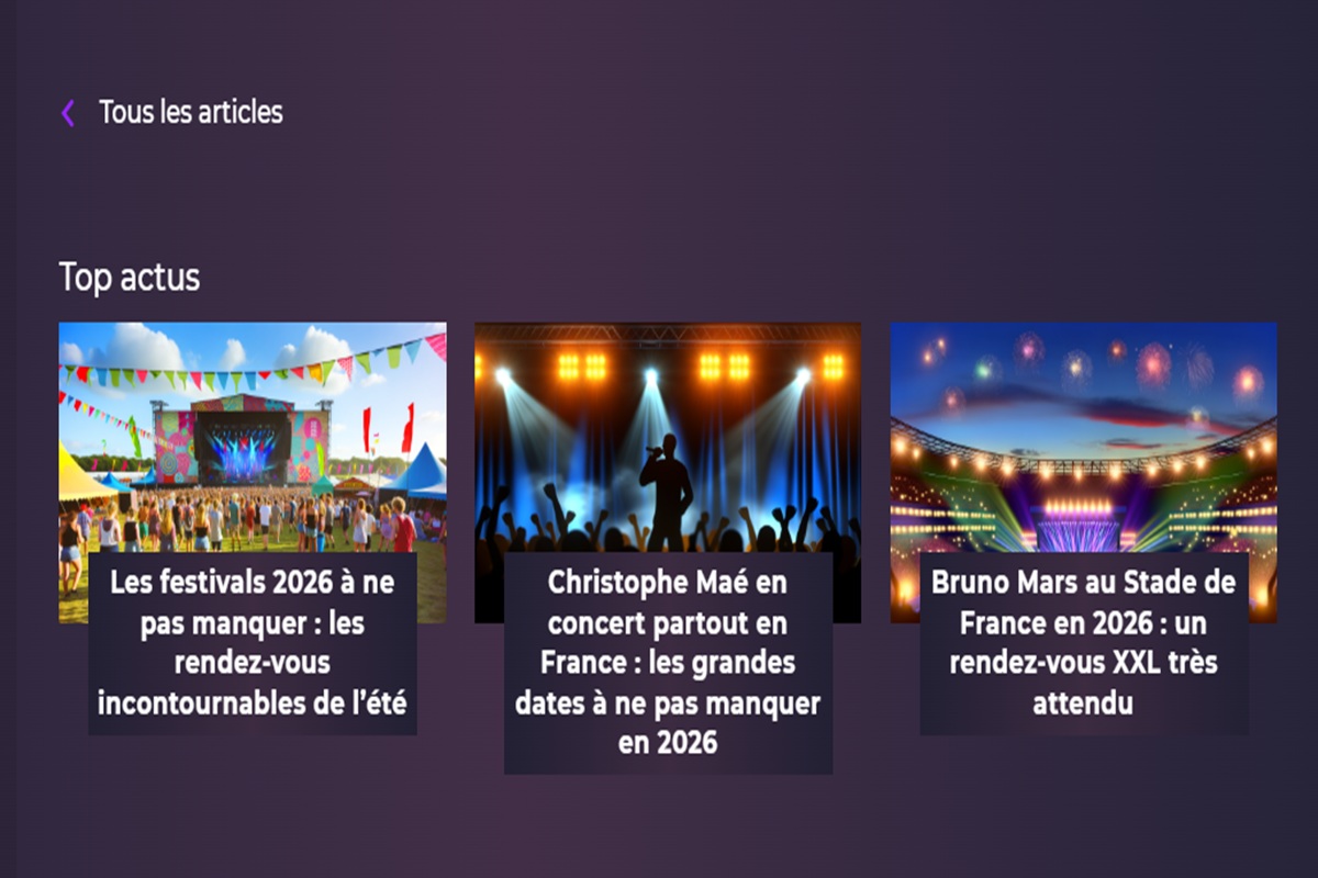 La rubrique Festival Party sur Playup