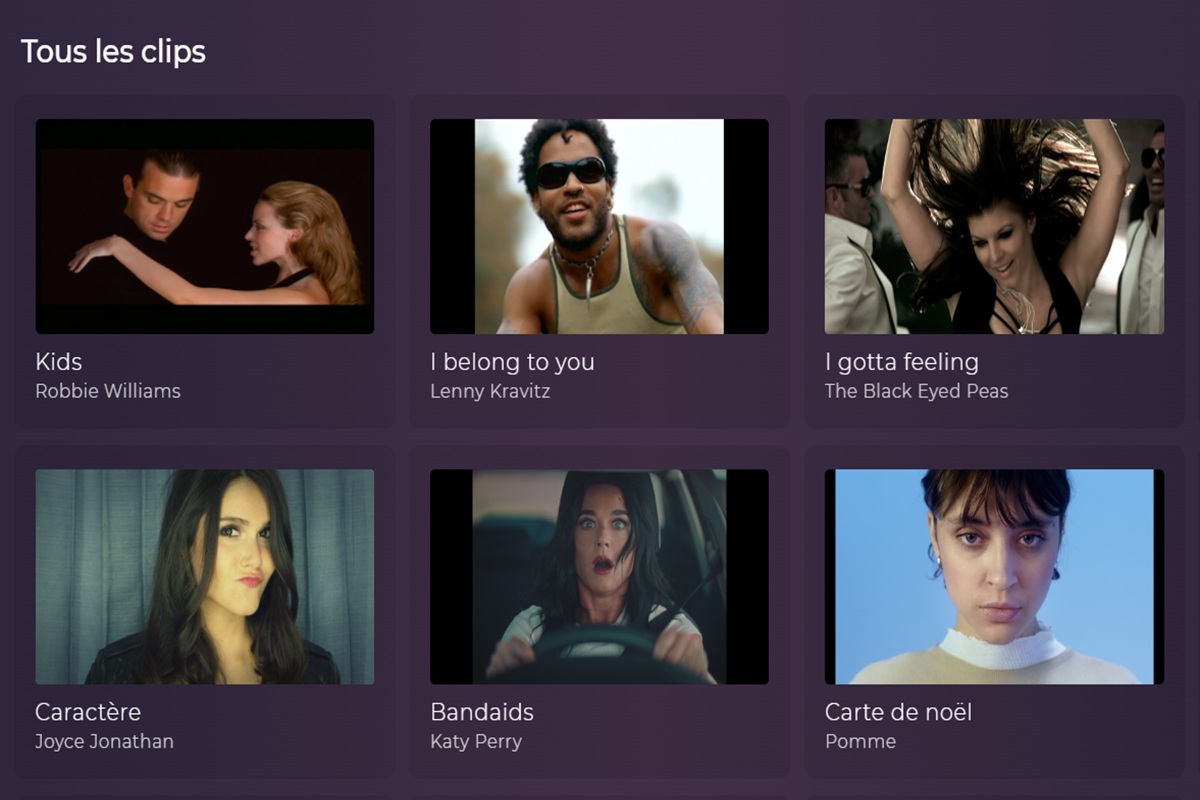 La rubrique Tous les clips sur Playup