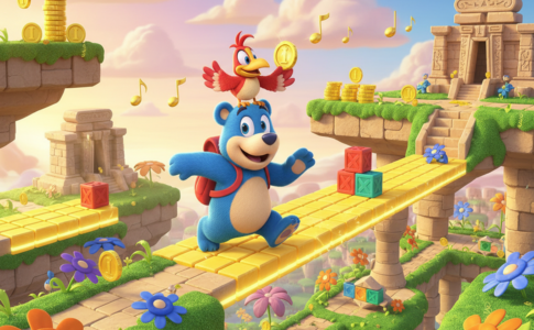 Gameplay d’un jeu similaire à Banjo-Kazooie