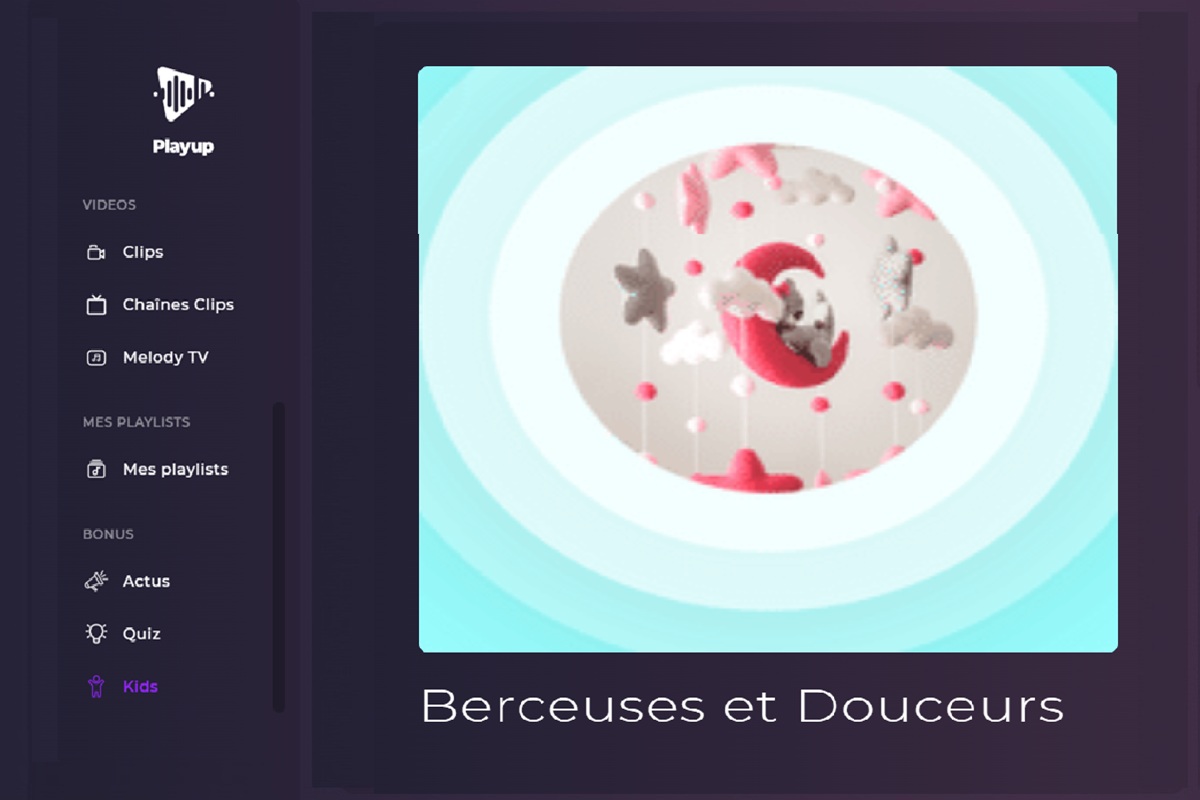 La radio Berceuses et Douceurs sur Playup