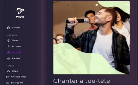 La playlist Chanter à tue-tête sur Playup
