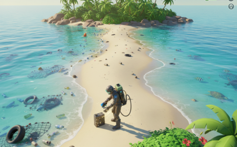 Gameplay d’un jeu similaire à Clean Up Earth