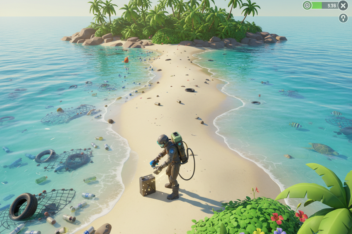 Gameplay d’un jeu similaire à Clean Up Earth